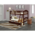 Hardwood Bunk Beds with Ladder and Two Drawers B788