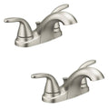 2-Handle Bathroom Faucet in Spot Resist Brushed Nickel (2-Pack) Z26764