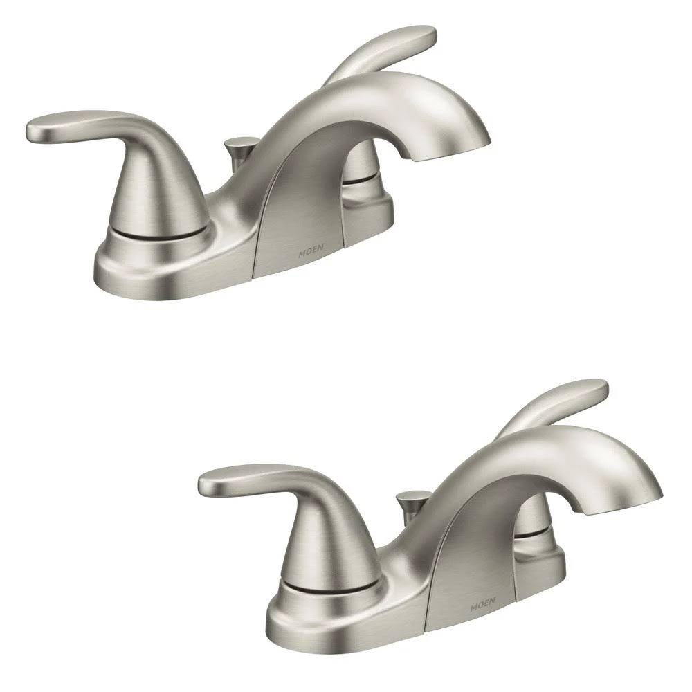 2-Handle Bathroom Faucet in Spot Resist Brushed Nickel (2-Pack) Z26764
