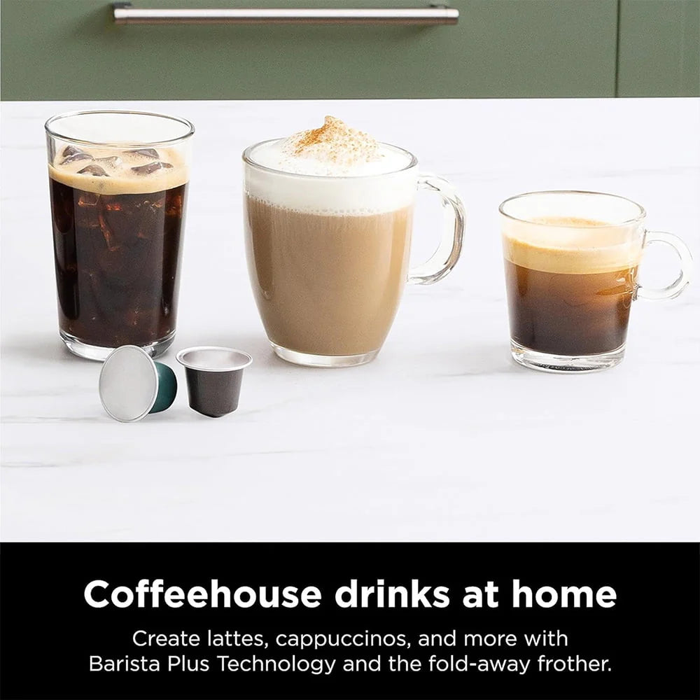 Black and Stainless Steel Espresso & Coffee System D159396
