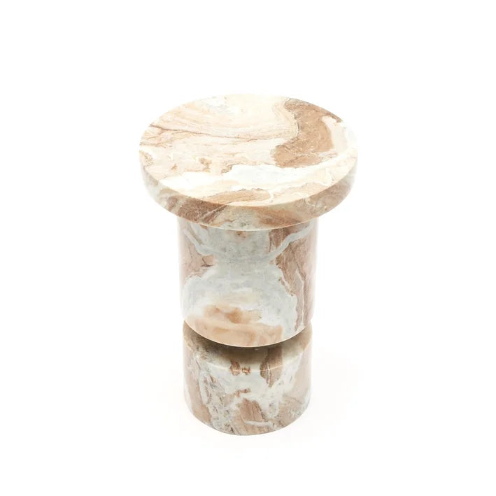 Beige Marble Coffee Side Table E50807