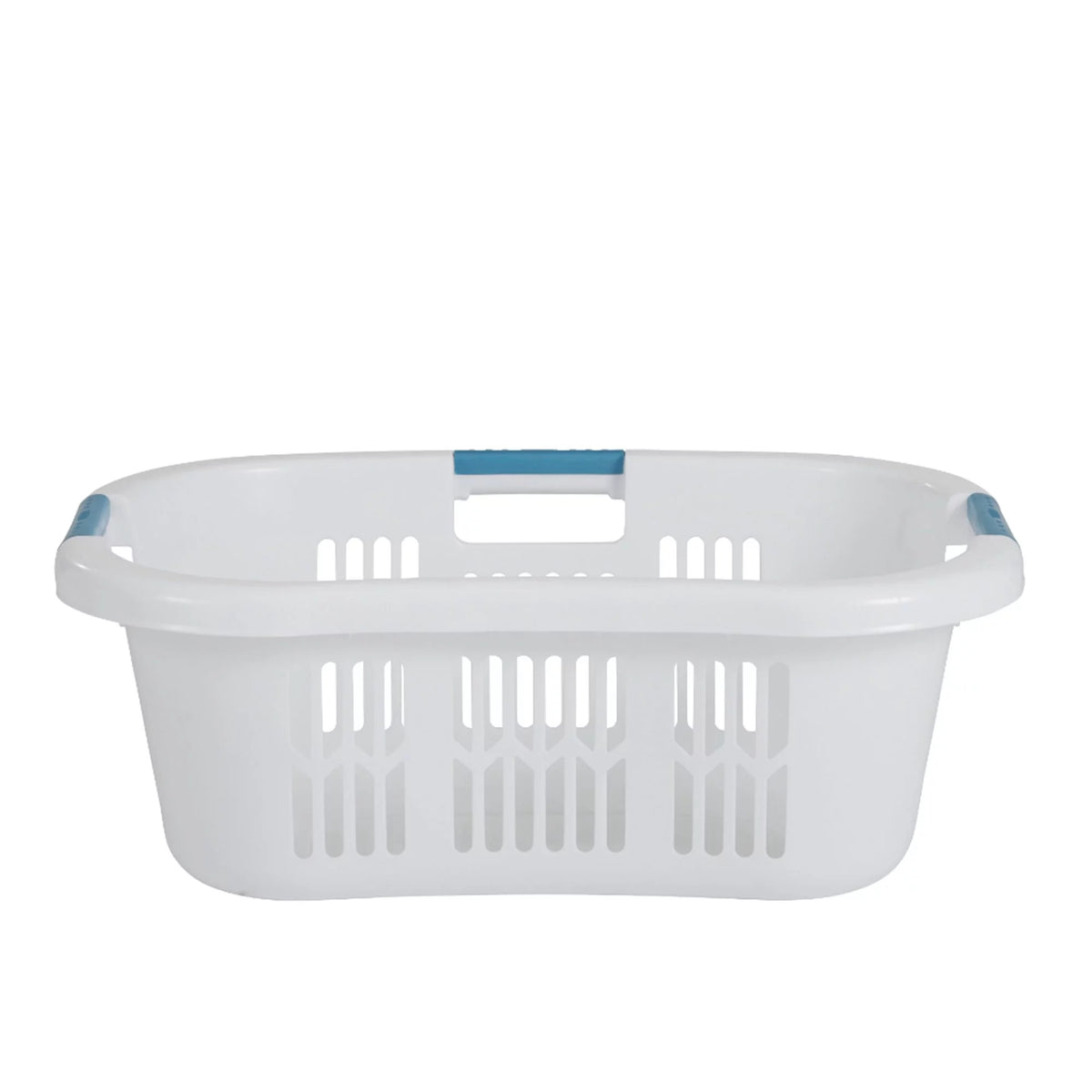 White 2.1 Bushel Plastic Laundry Basket Z193949