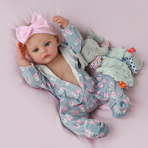 18 Inch Realistic Reborn Baby Doll with Soft Weighted Body W27180