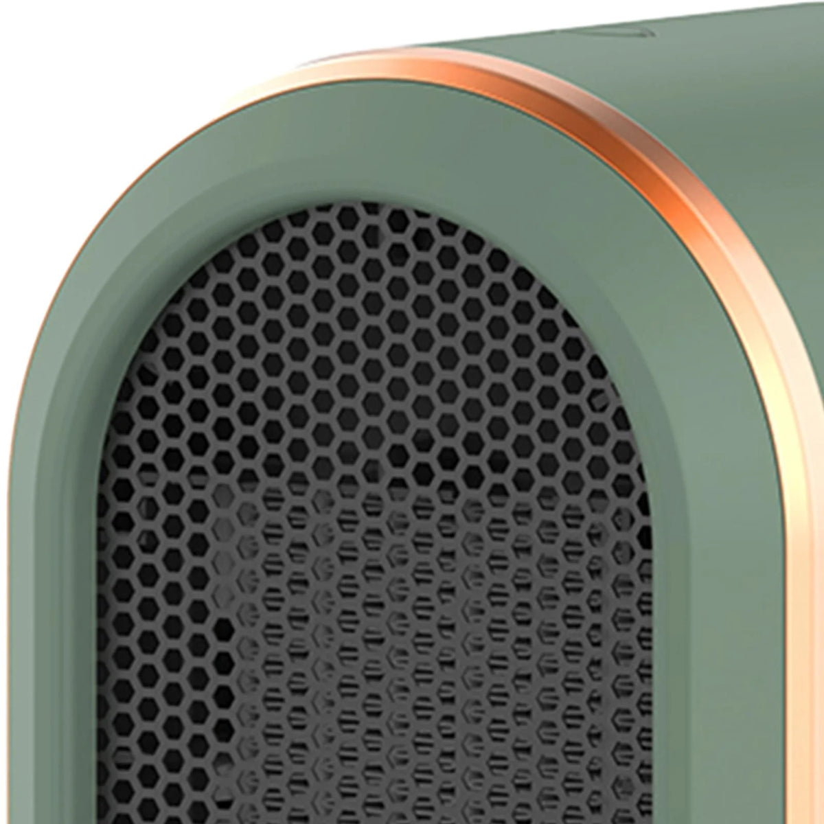 Green Mini Heater Fan with Tip Over Protection H2181