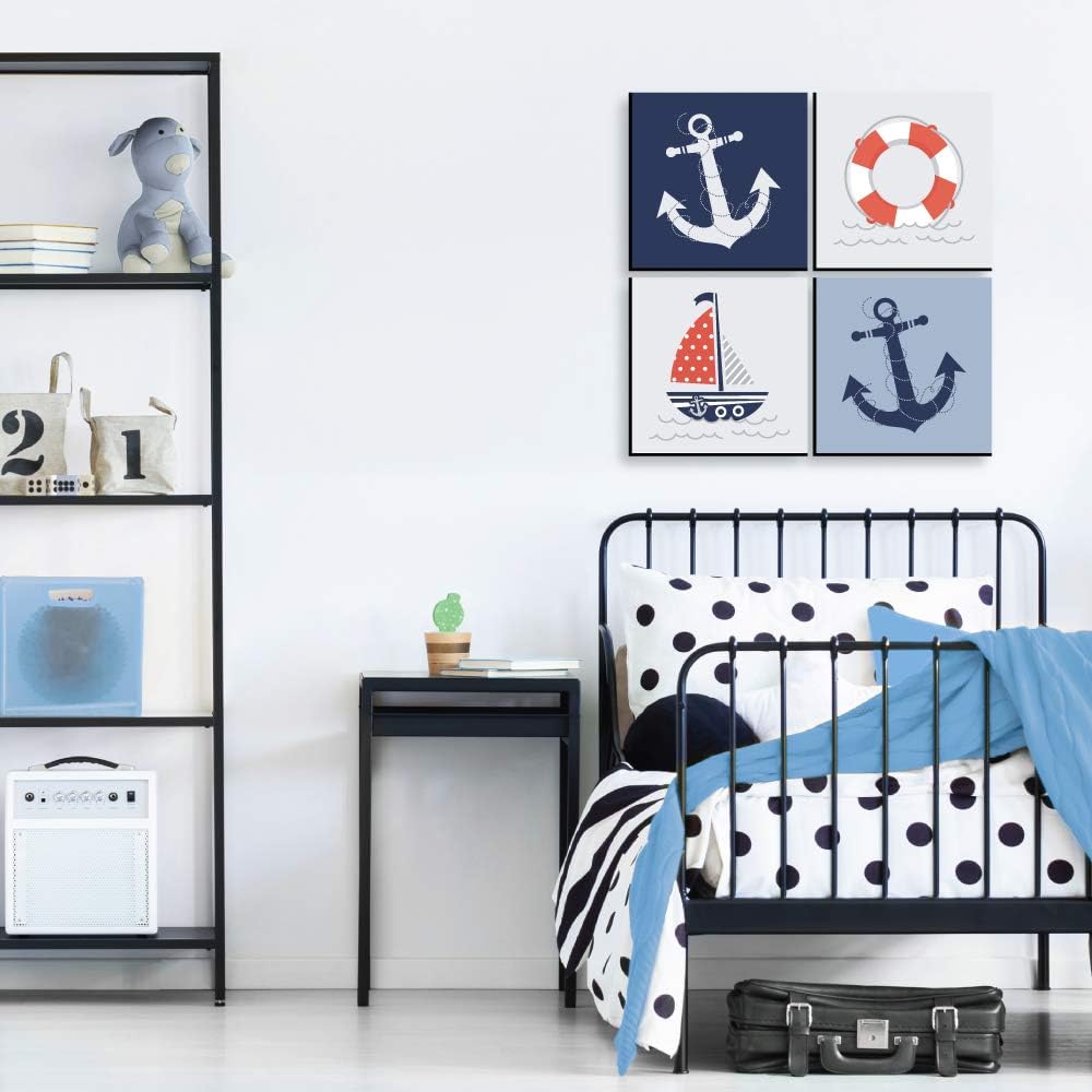 11 x 11 inches Kids Wall Art Set of 4 Prints F51723