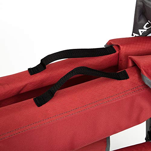 Foldable Outdoor Rocking Chair up to 225 lbs Red A973