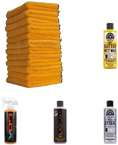 Car Cleaning Kit, 7 Items Including (6) 16 oz. Chemicals Pack of 2 J841