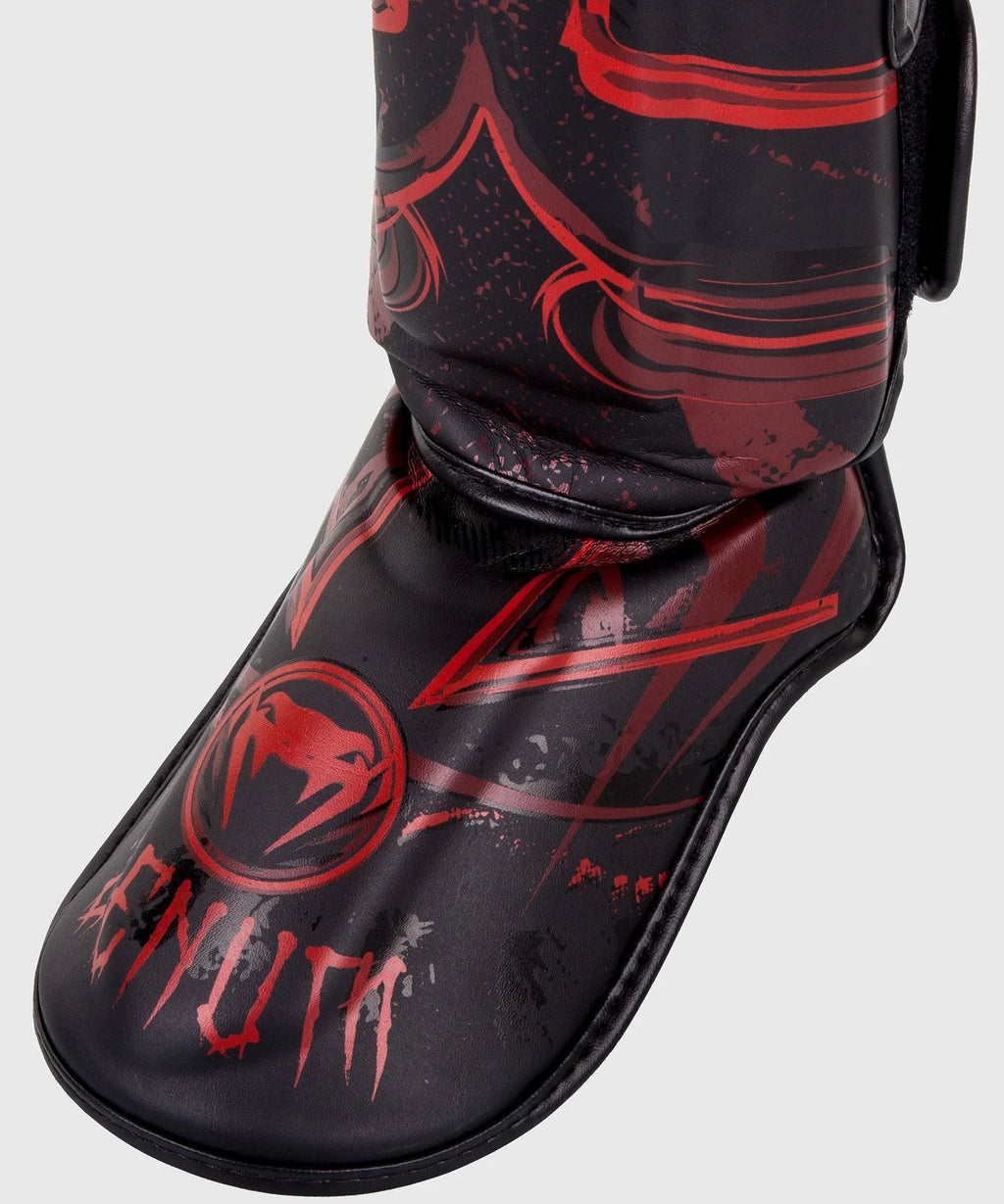 Black/Red Large Shin Guards V690076