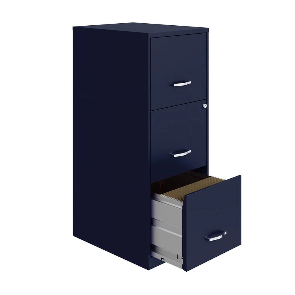 3 Drawer Metal Vertical File Cabinet with Lock X2949