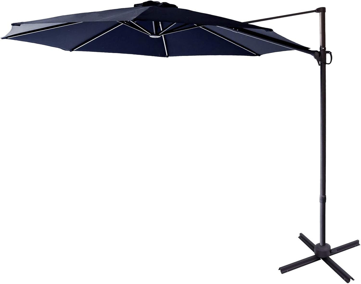 10 ft Cantilever Offset Outdoor Patio Umbrella with Base Stand N790700