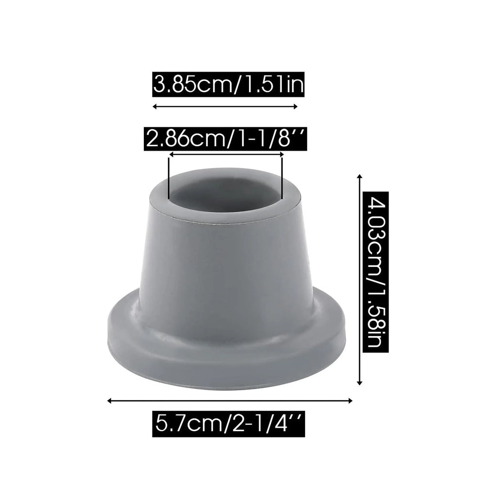 8x Shower Chair Feet Gray Rubber H773