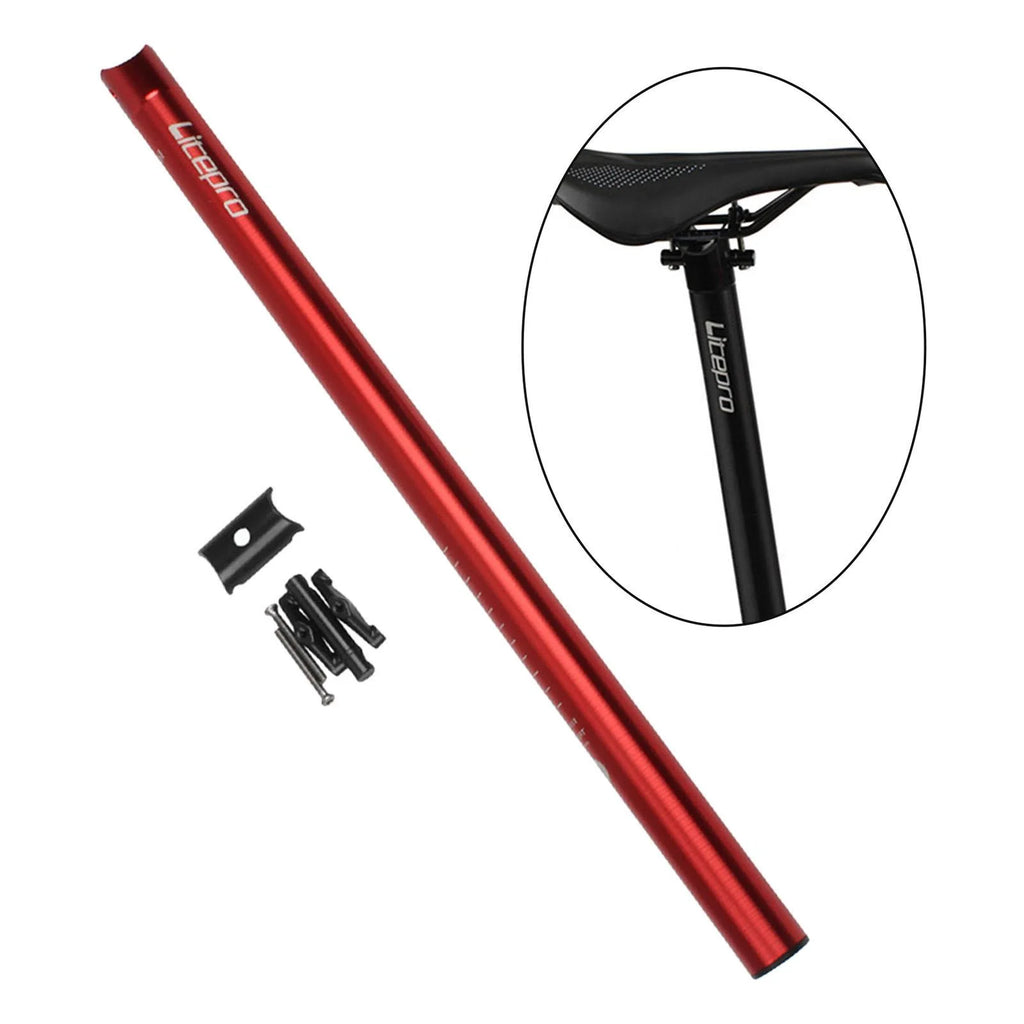 Red Cycling Folding Bike Seatpost 31.8x600mm G476
