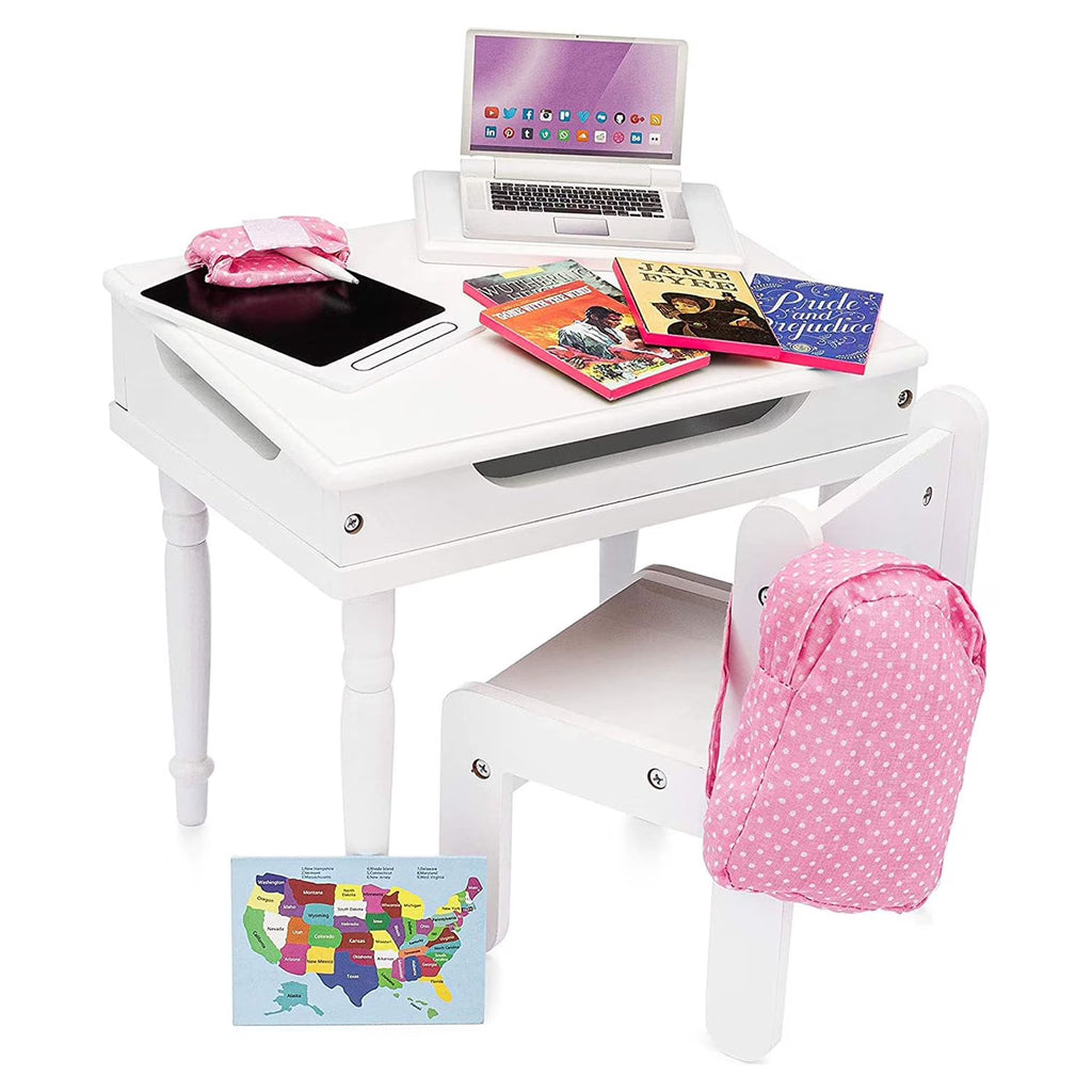 Classroom Playset with Desk and Chair for 18 Inch Dolls G220818