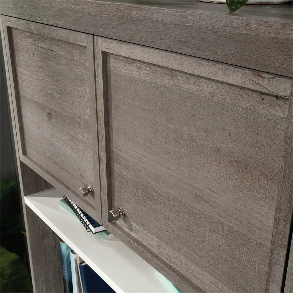 Engineered Wood Storage Hutch in Mystic Oak Finish D139