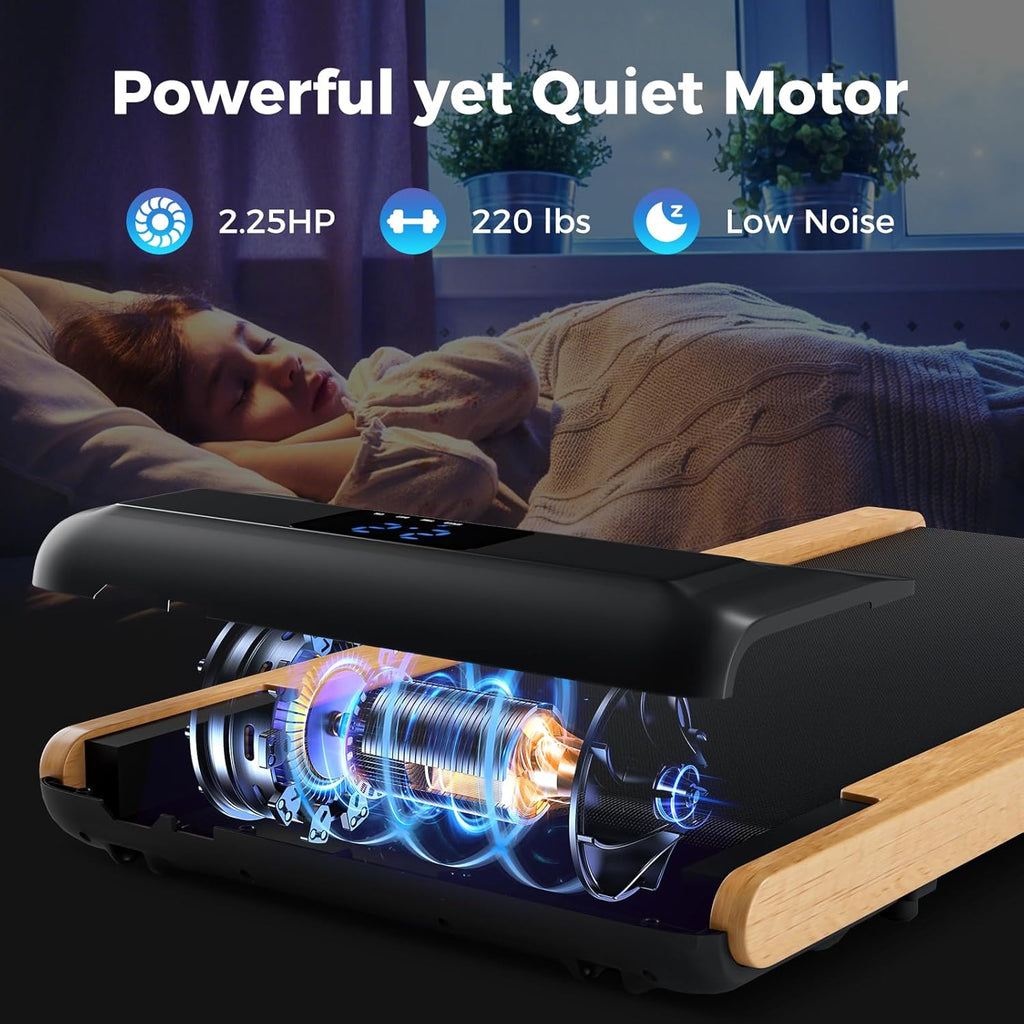 Walking Pad Treadmill with Remote Control and LED Display Q670