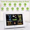 Wireless Indoor Outdoor Weather Station with Atomic Clock and Barometer E2173