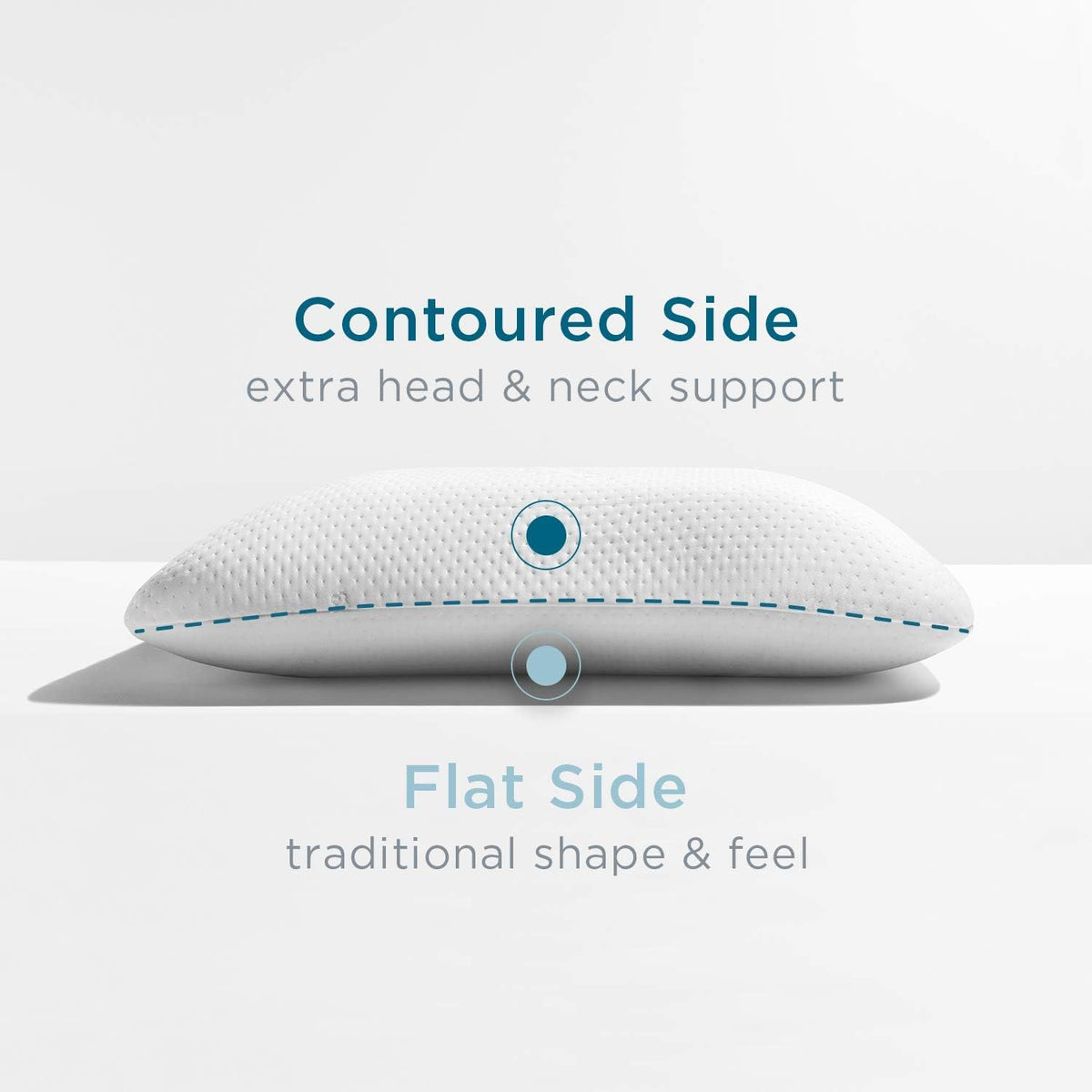 White Memory Foam Pillow U8428