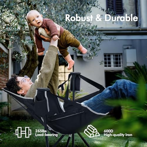 Hammock Camping Chair with Storage Bag 265lbs Weight Capacity R8980