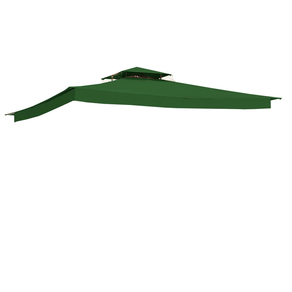 Green 10 x 12 Replacement Canopy Top Cover for Gazebo E7083