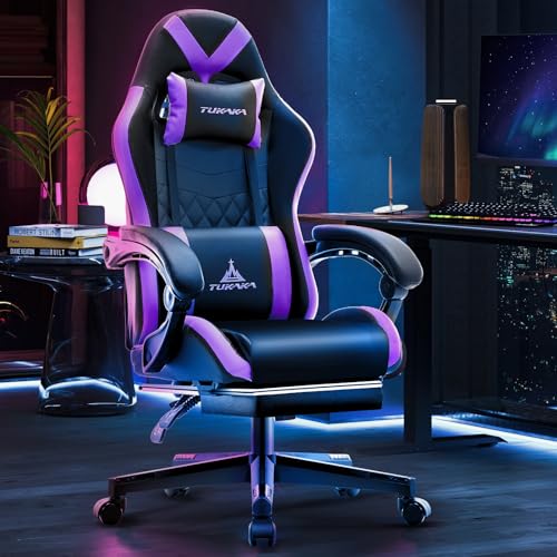 Black Ergonomic Gaming Chair with Footrest N215621