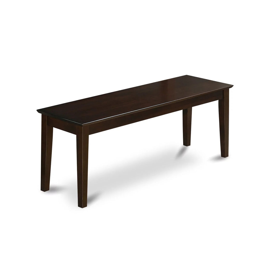 Cappuccino Dining Room Bench with Wood Seat Z7157