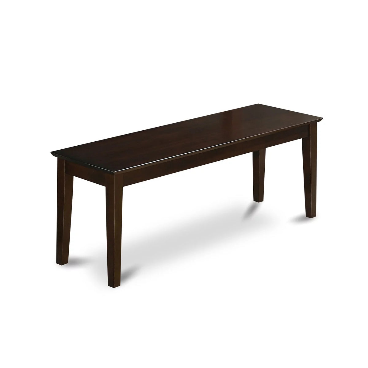 Cappuccino Dining Room Bench with Wood Seat Z7157