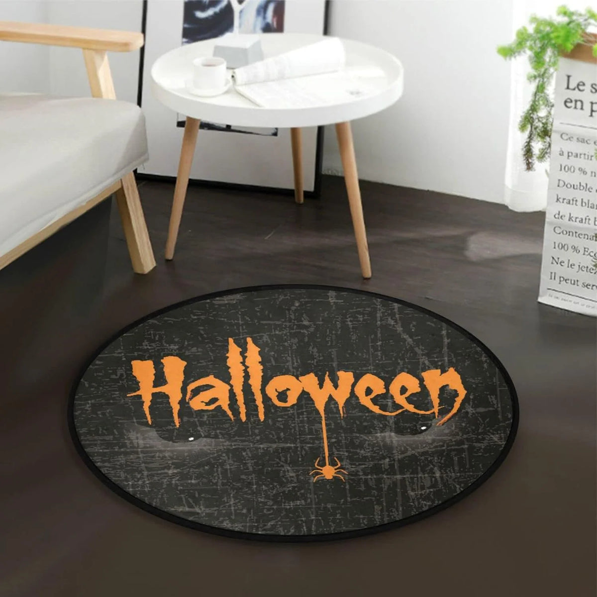 Halloween Eyes Round Area Rug 3'xRound X3212