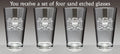 Irish Coat of Arms Pint Glasses P521