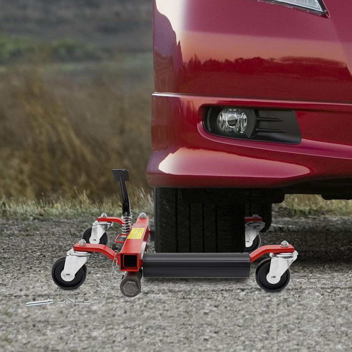 Heavy Duty Wheel Dolly with Ratcheting Foot Pedal U69236
