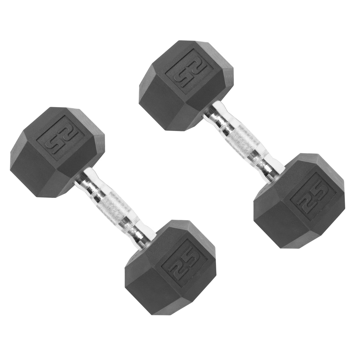 150 lb Coated Rubber Hex Dumbbell Weight Set with Rack K83279