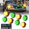White Amber LED Strobe Lights Kit 8 PCS O973918