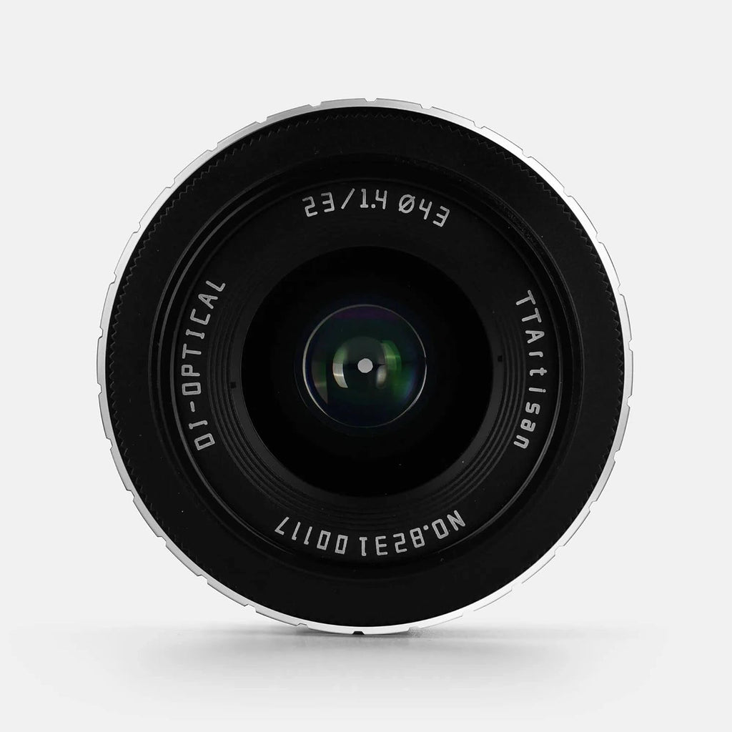 23mm F1.4 APS-C Manual Focus Prime Lens MFT M4/3 Mount Black Silver R74575