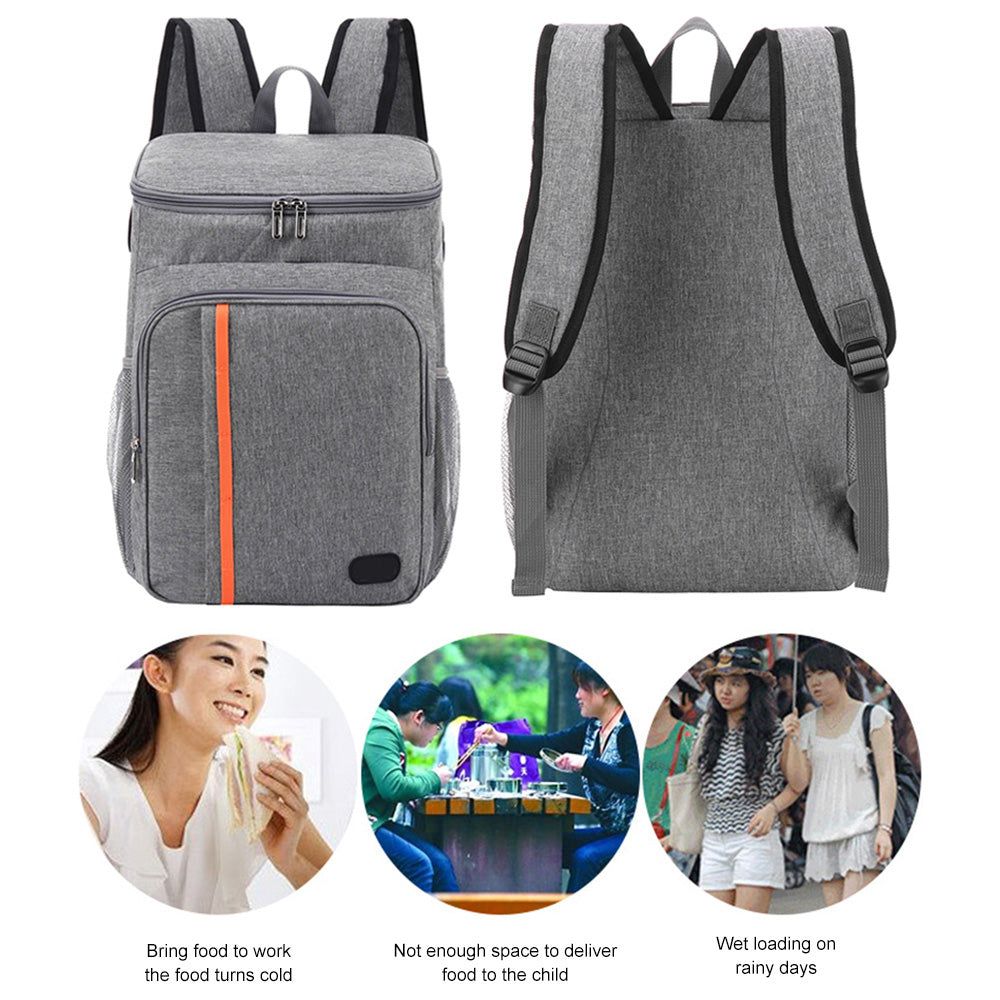 Insulated Cooler Backpack, Navy blue O134869