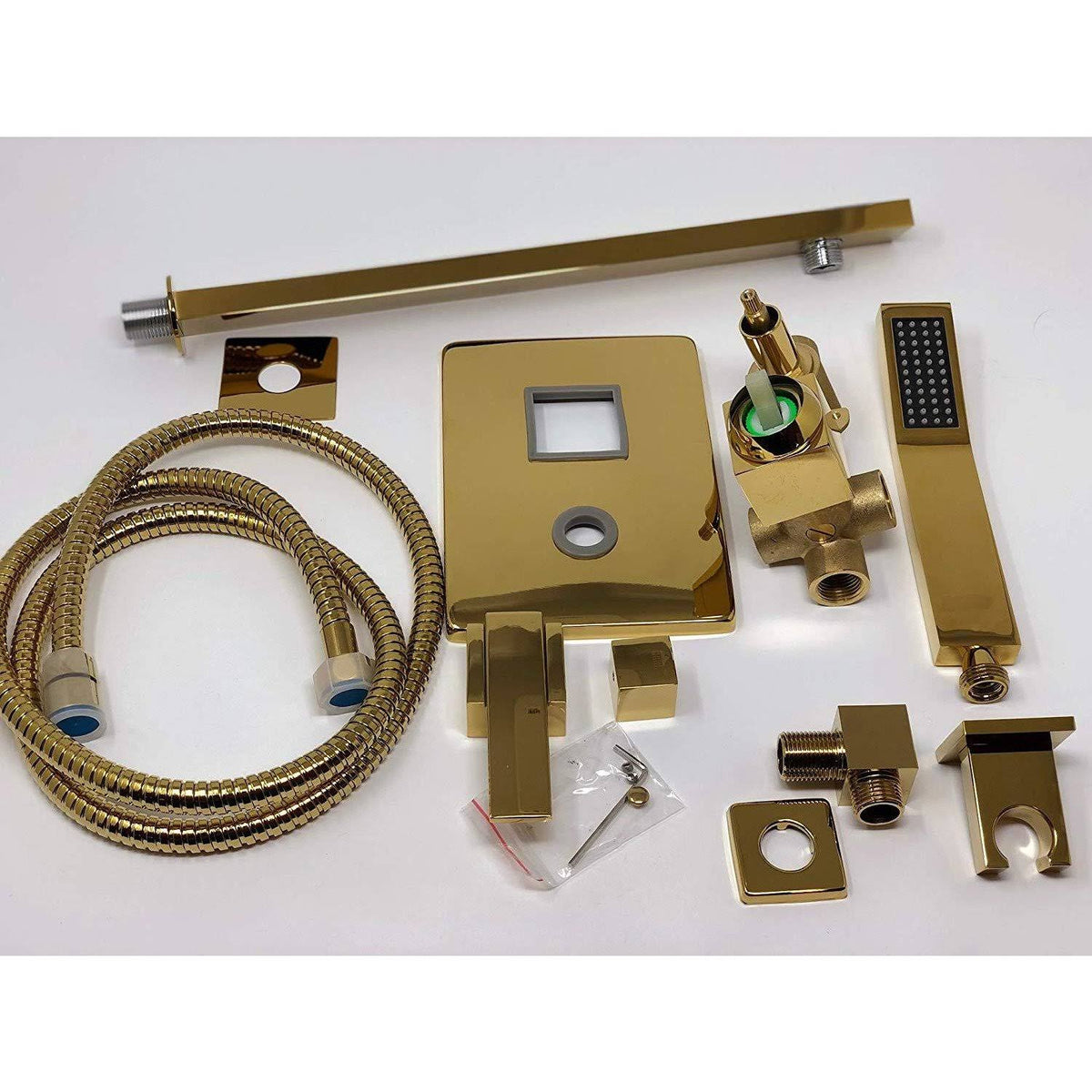 12x22 Rainfall LED Shower Set Double-Function Valve, Brass Handheld Shower Oil Rubbed Bronze G32491
