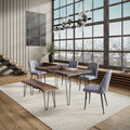 Solid Wood 60" Live Edge Dining Table C293448