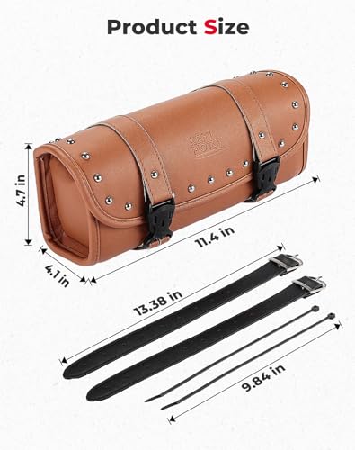 PU Leather Universal Motorcycle Fork Bag Z54134
