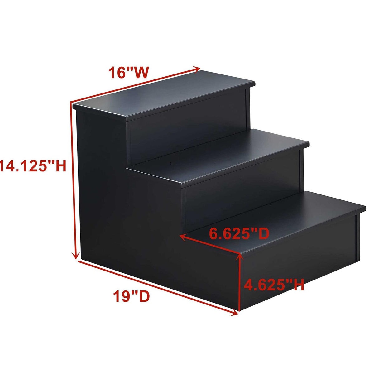 Wood 3 Step Stool D909