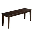 Cappuccino Dining Room Bench with Wood Seat Z7157