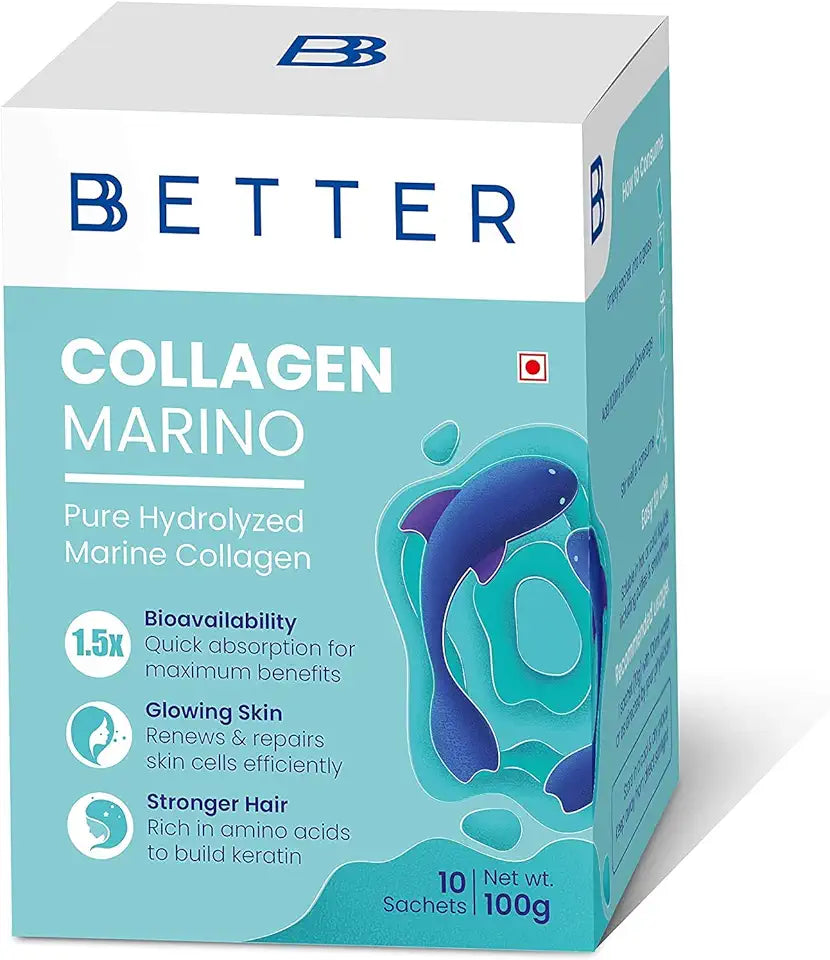 Hydrolyzed Marine Collagen Powder Supplement 100 G Z86302