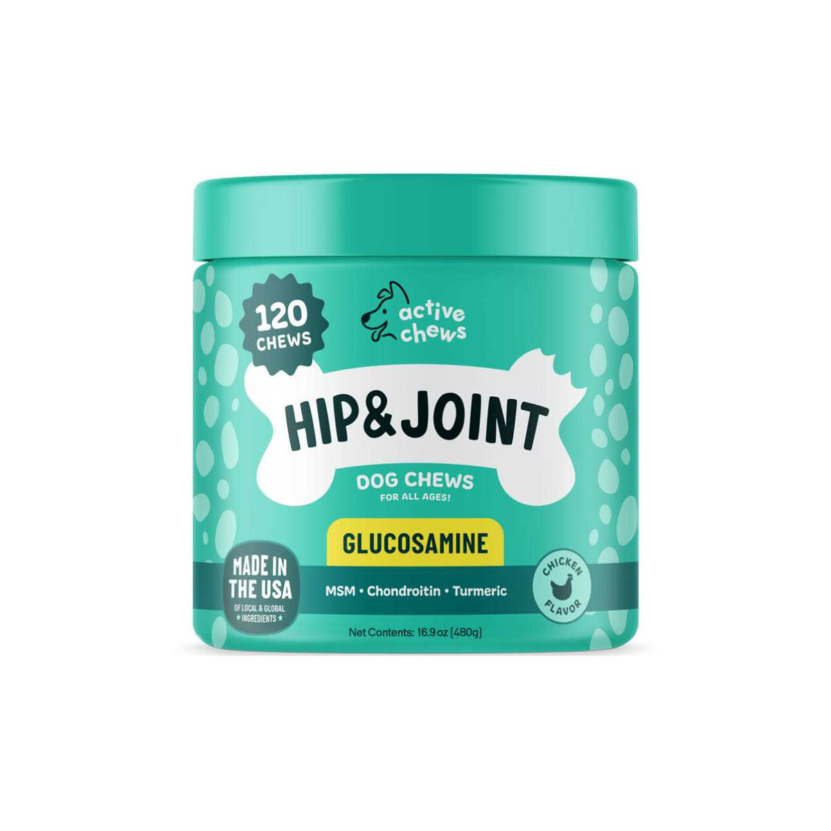 Glucosamine for Dogs Hip and Joint Supplement with Chondroitin, Turmeric, and Msm X120272