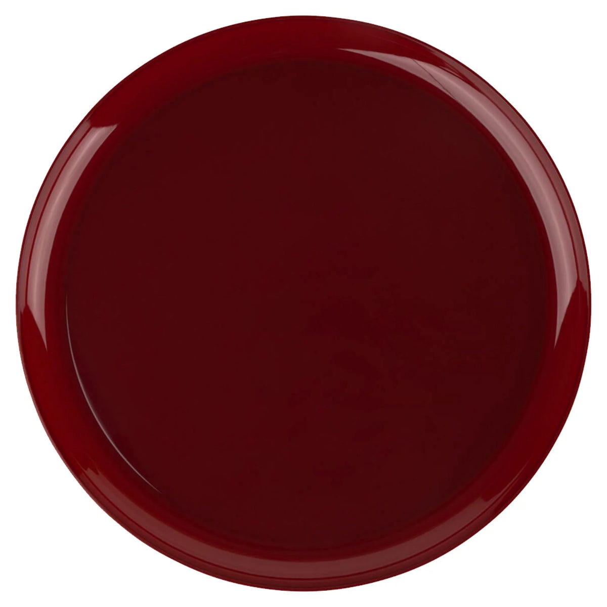 10.6" Round Red Disposable Plastic Plates 100 Pack N52162