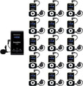 Wireless Tour Guide System Headsets, 99 Channels, Transmitter 15 Receivers I261279