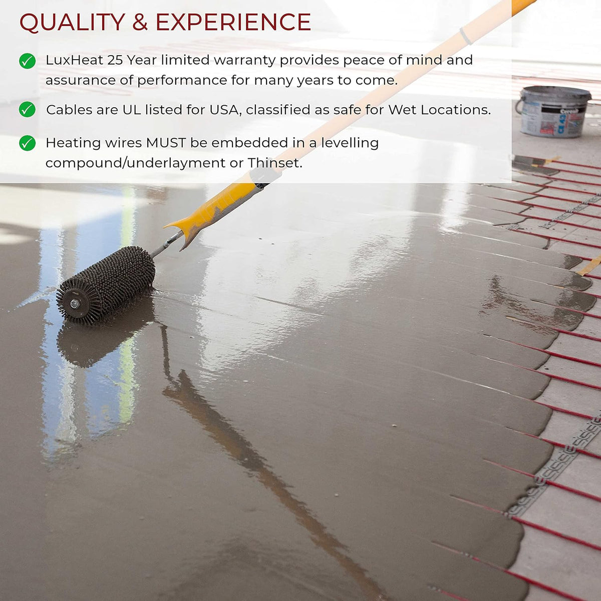 180 Sqft 240v Electric Radiant Floor Heating System Under Tile I1493