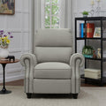 Dove Gray Linen Recliner Chair U744