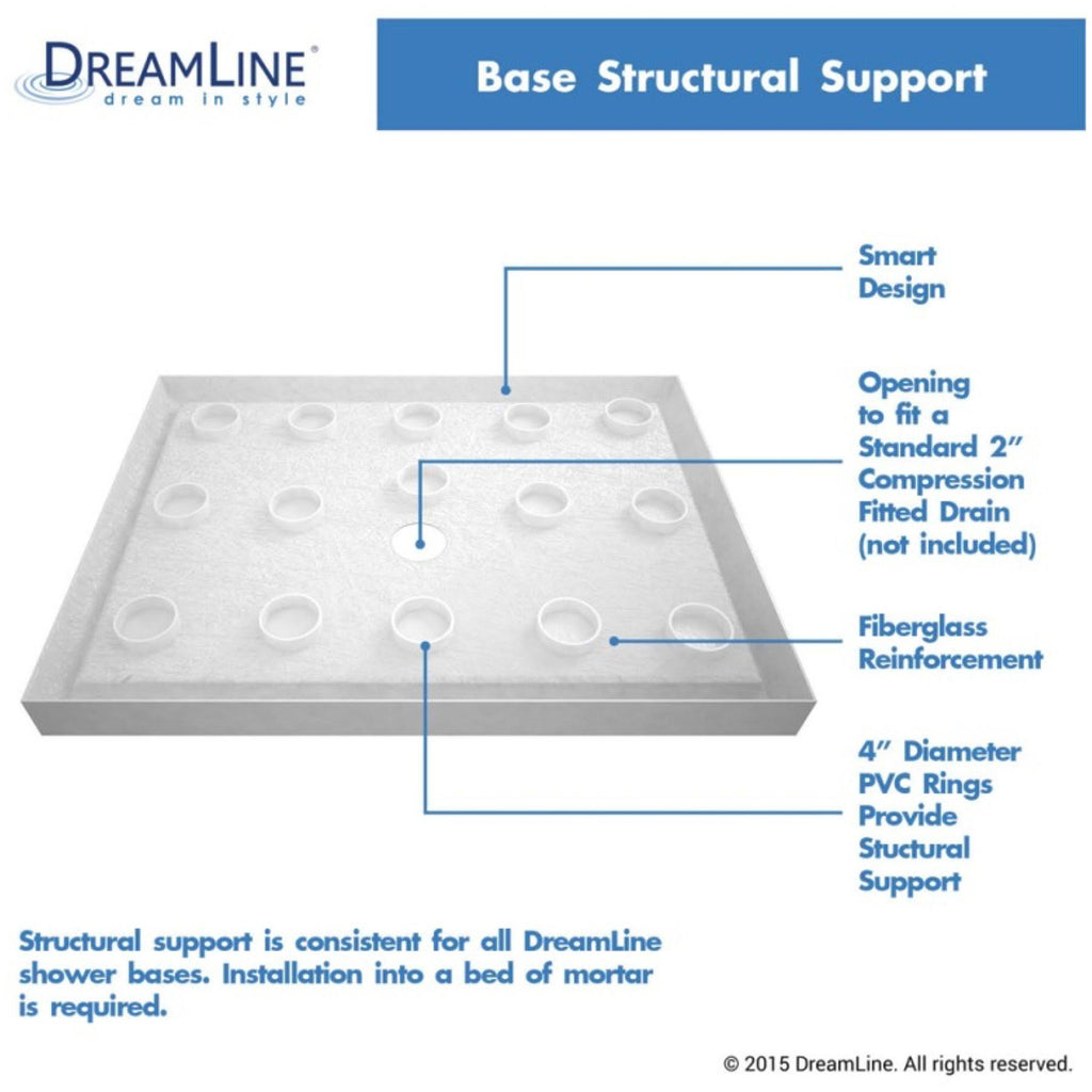 36 in. x 60 in. Single Threshold Shower Base X5658