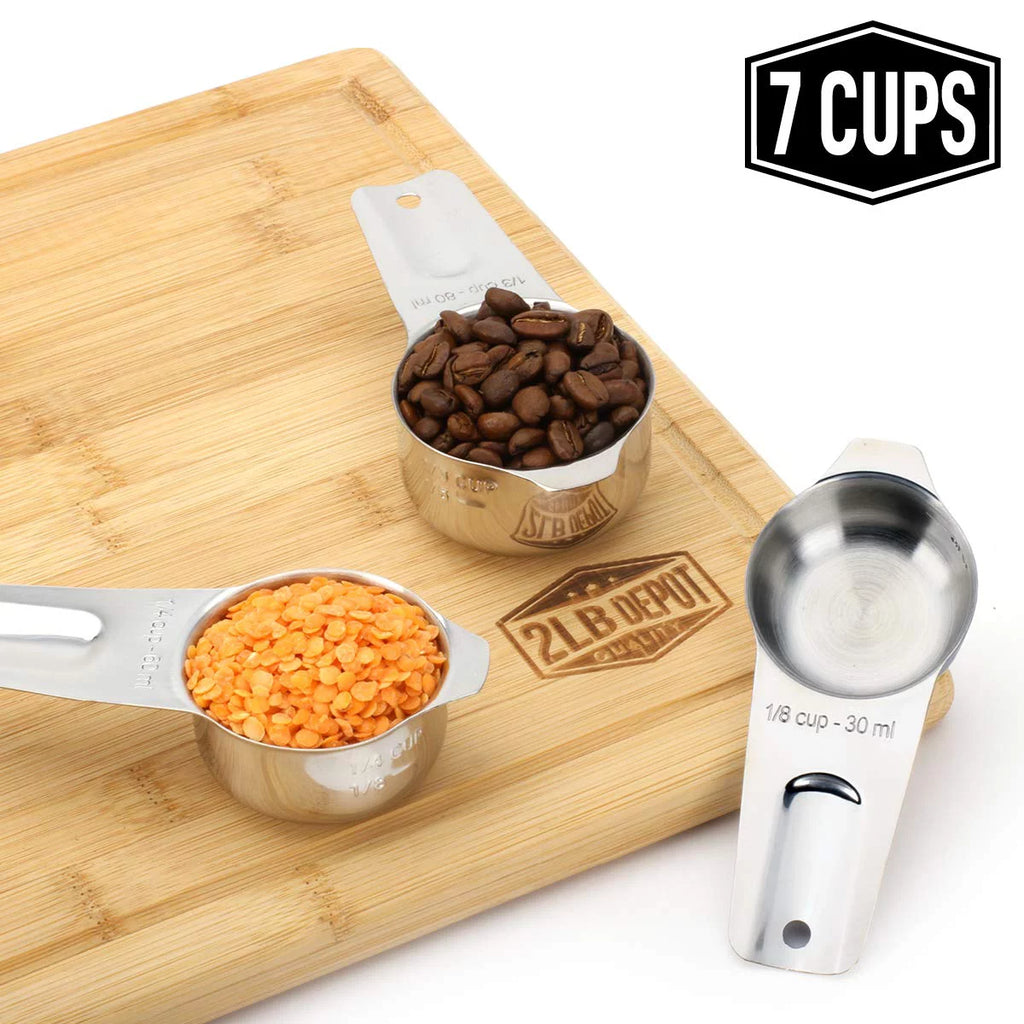 18/8 Stainless Steel 7 Piece Measuring Cups Set V518823