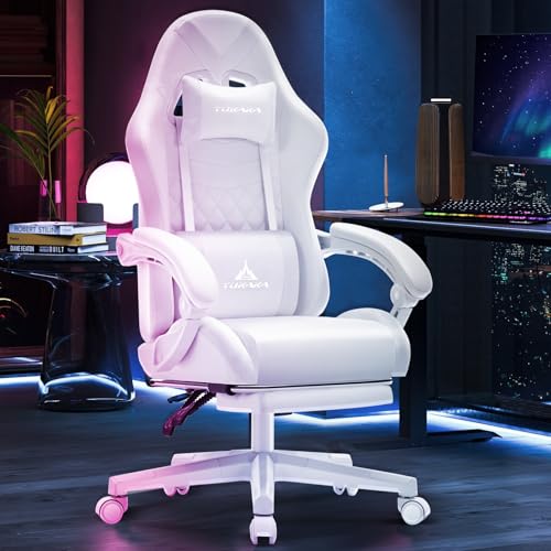 Black Ergonomic Gaming Chair with Footrest N215621
