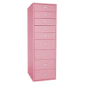 Light Pink 9 Drawer Makeup Vanity Storage S55832