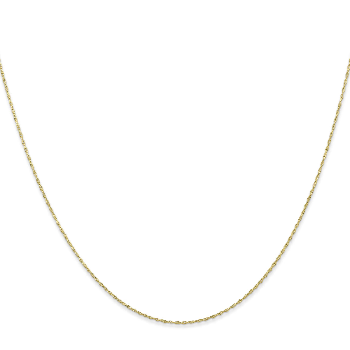 10K Yellow Gold Cable Rope Chain Necklace 16 Inches N160158