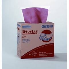 Red 1-Ply Shop Towels A8208